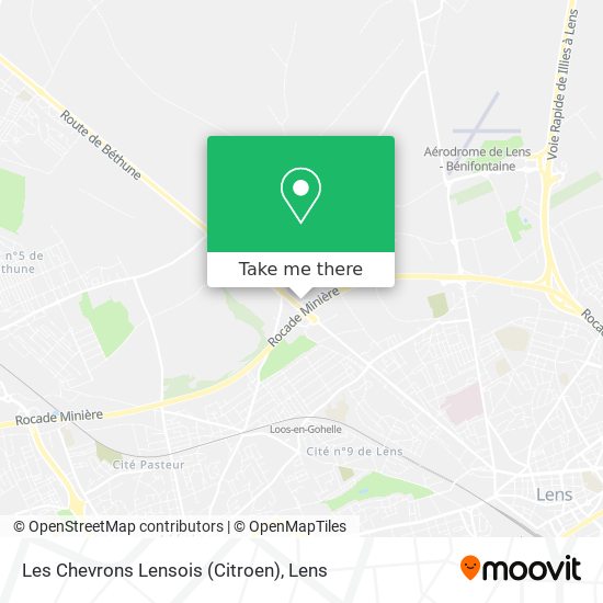 Mapa Les Chevrons Lensois (Citroen)