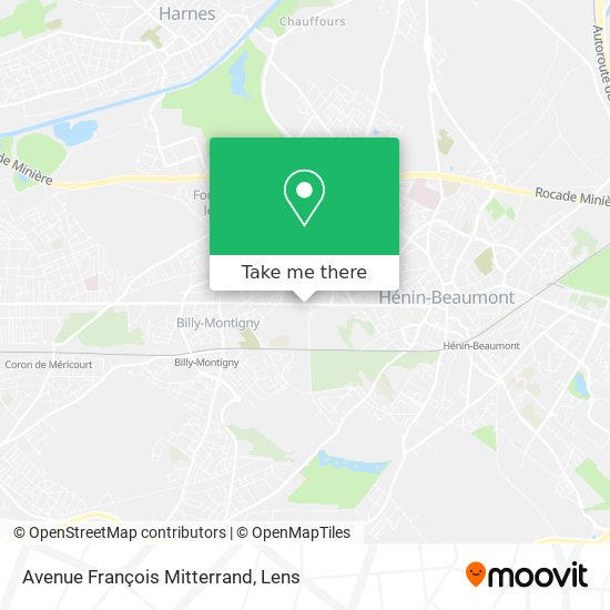 Mapa Avenue François Mitterrand