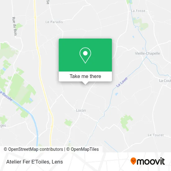 Atelier Fer E'Toiles map