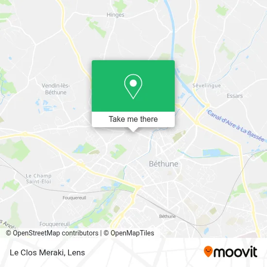 Le Clos Meraki map