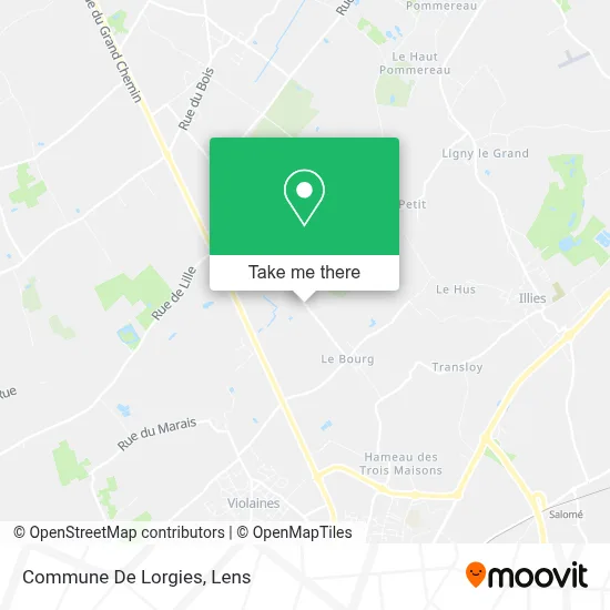 Commune De Lorgies map