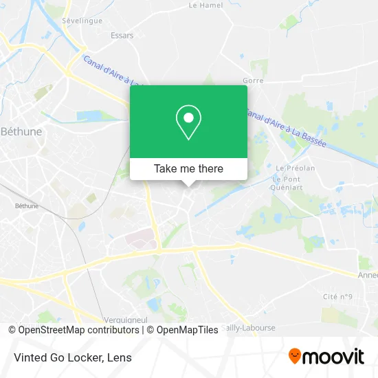 Vinted Go Locker map