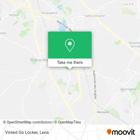 Vinted Go Locker map