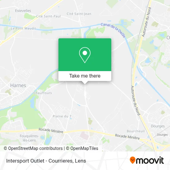 Intersport Outlet - Courrieres map
