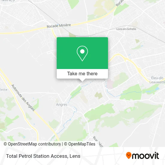 Total Petrol Station Access map
