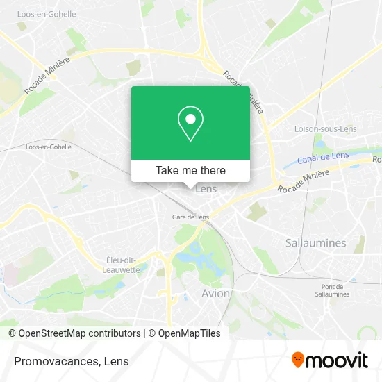 Promovacances map