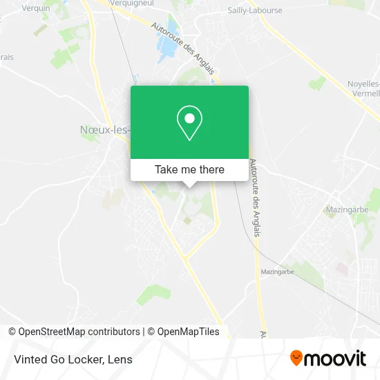 Vinted Go Locker map