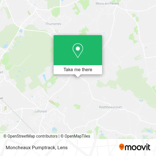 Moncheaux Pumptrack map