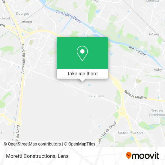 Moretti Constructions map