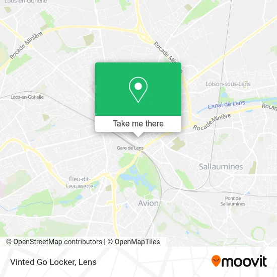 Vinted Go Locker map