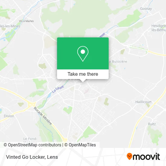 Vinted Go Locker map