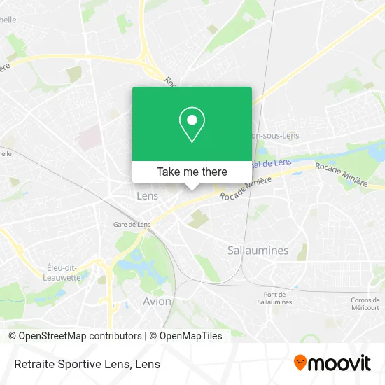 Retraite Sportive Lens map