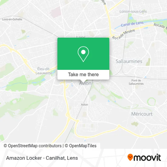 Amazon Locker - Canilhat map