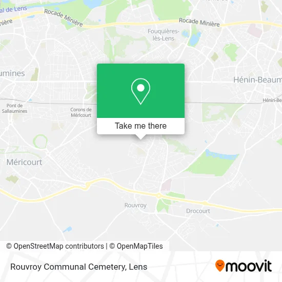 Rouvroy Communal Cemetery map