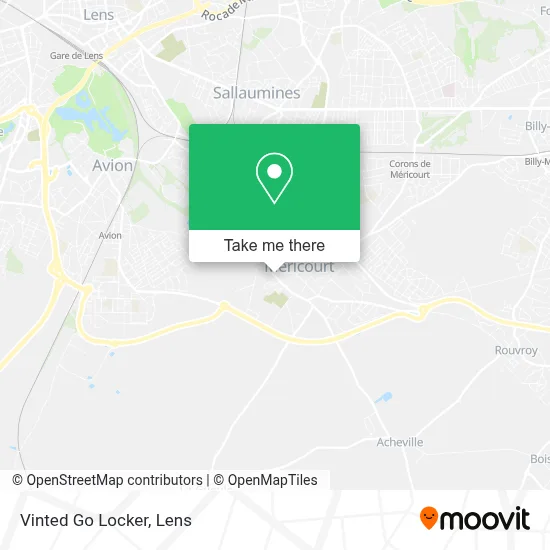Vinted Go Locker map