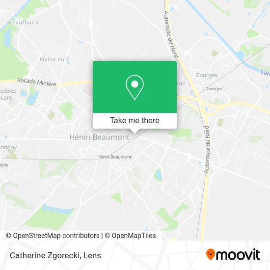 Catherine Zgorecki map