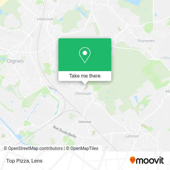 Top Pizza map