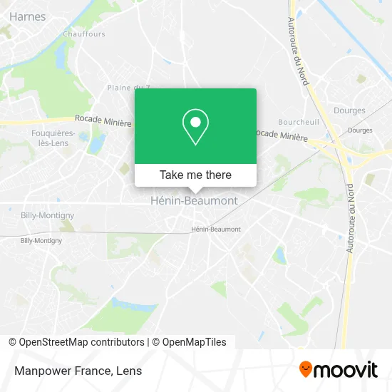 Manpower France map