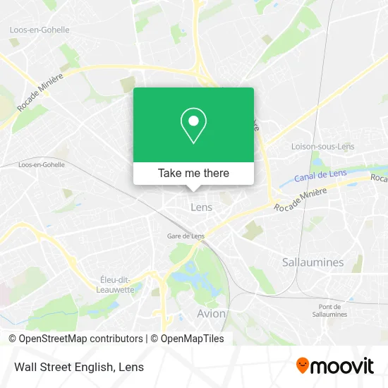 Wall Street English map