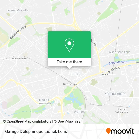 Garage Deleplanque Lionel map