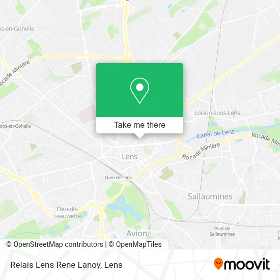 Relais Lens Rene Lanoy map