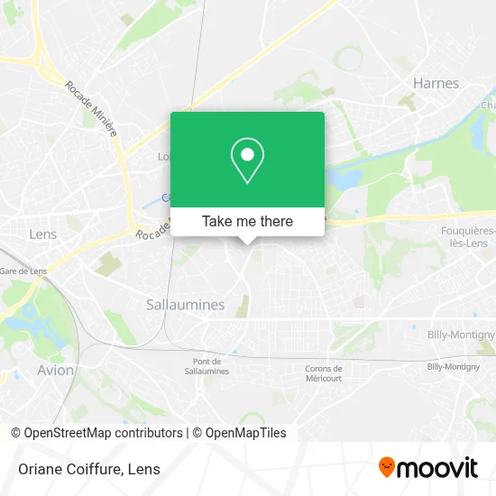 Oriane Coiffure map