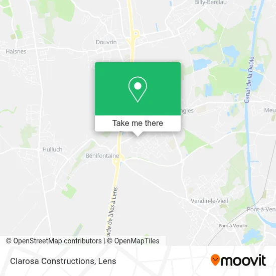 Clarosa Constructions map