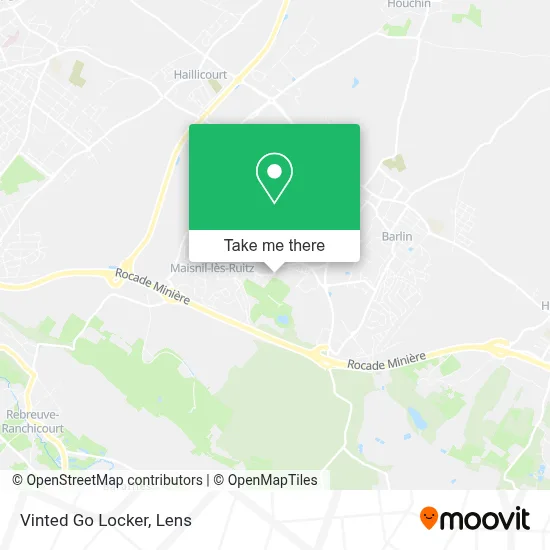 Vinted Go Locker map