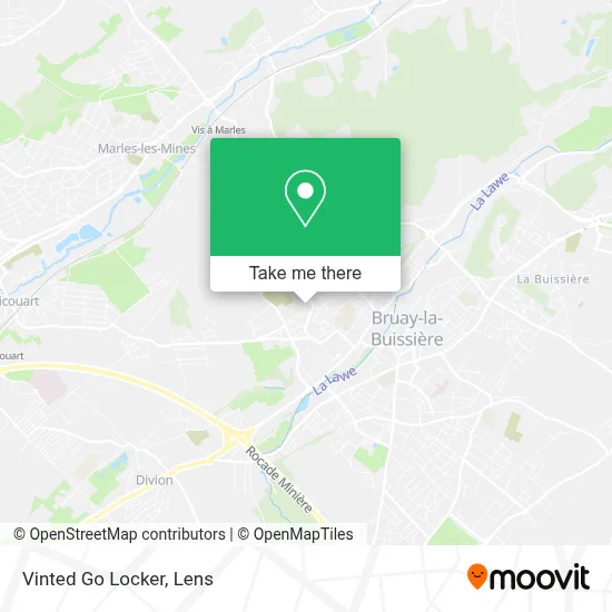 Vinted Go Locker map