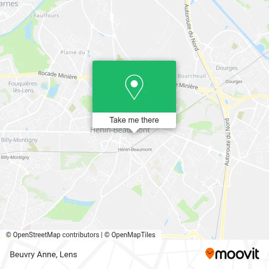 Beuvry Anne map