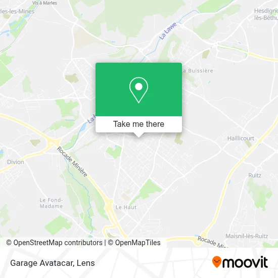 Garage Avatacar map