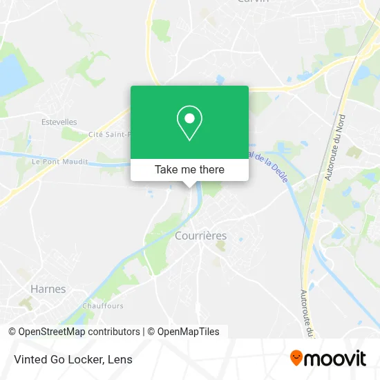 Vinted Go Locker map