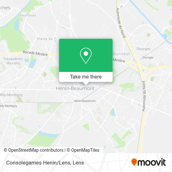 Consolegames Henin/Lens map