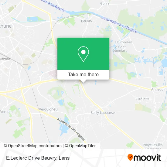 E.Leclerc Drive Beuvry map