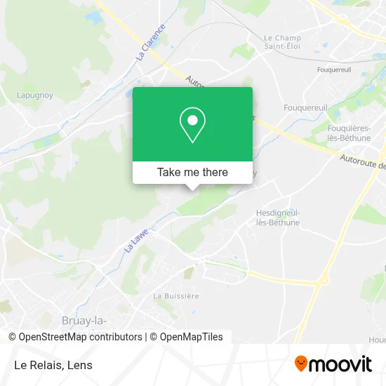 Le Relais map