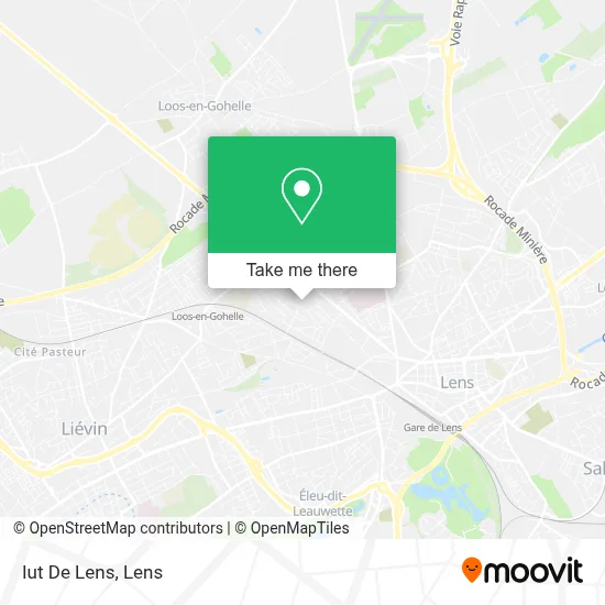 Iut De Lens map