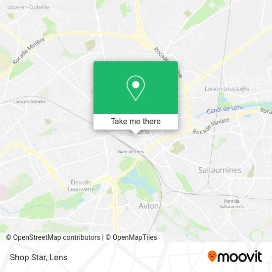 Shop Star map