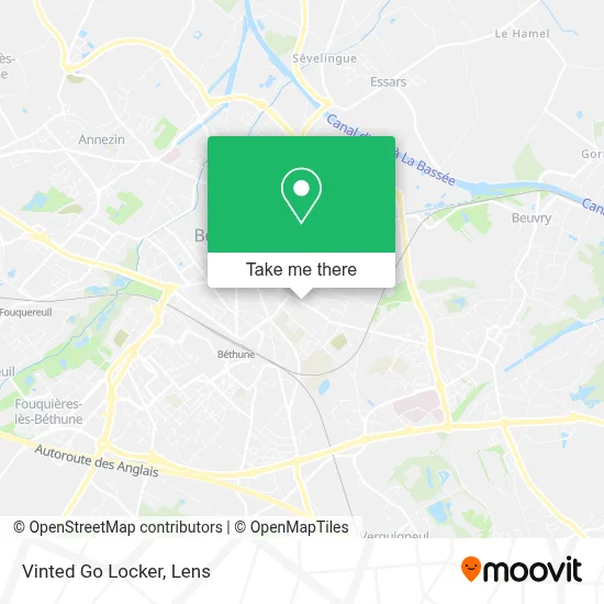 Vinted Go Locker map