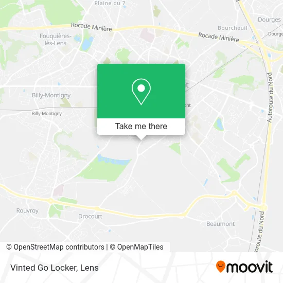 Vinted Go Locker map