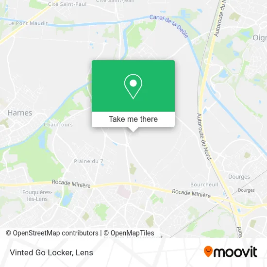 Vinted Go Locker map