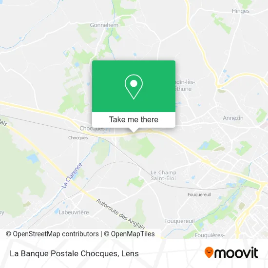 La Banque Postale Chocques map