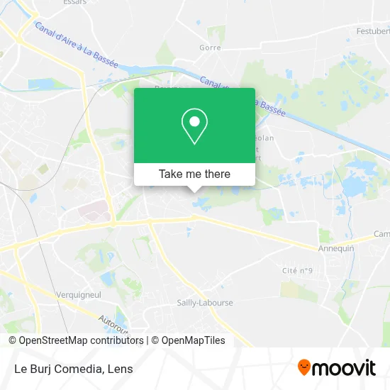 Le Burj Comedia map