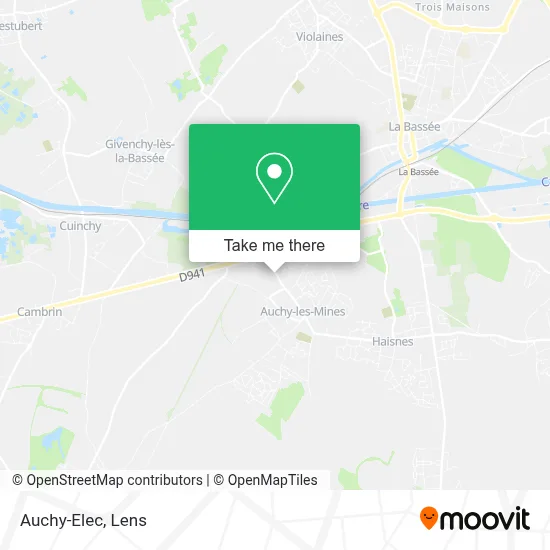 Auchy-Elec map