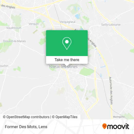Former Des Mots map