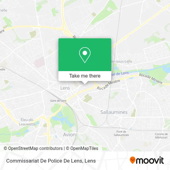 Commissariat De Police De Lens map