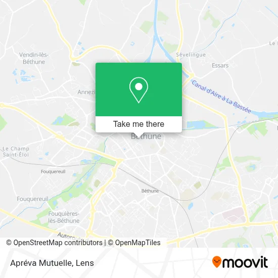 Apréva Mutuelle map