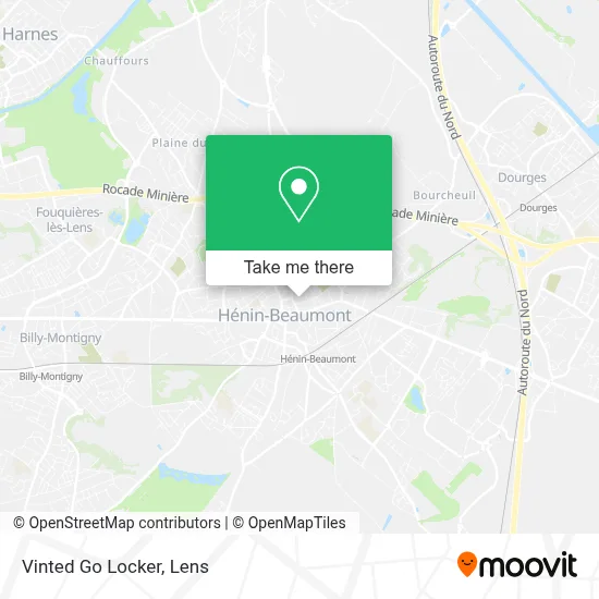 Vinted Go Locker map