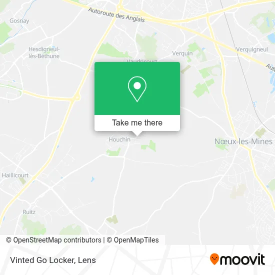Vinted Go Locker map