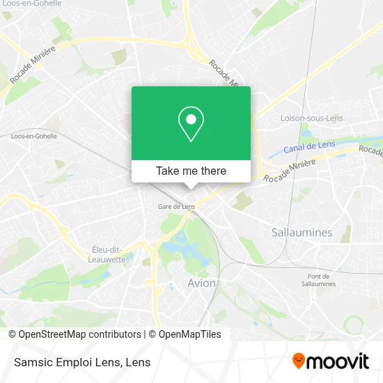 Samsic Emploi Lens map