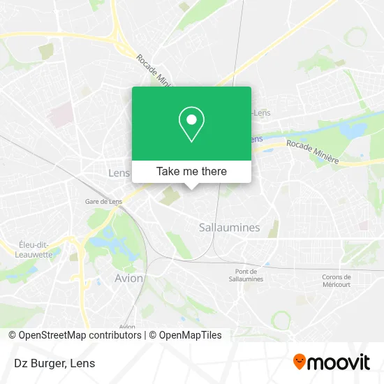 Dz Burger map